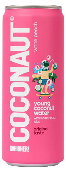 Kokoswasser mit weissem Pfirsichsaft 320 ml