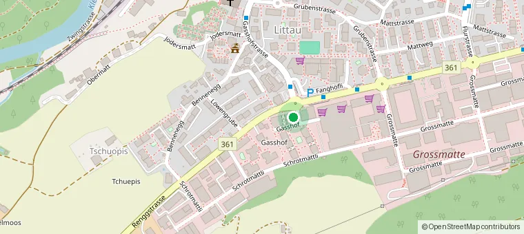 Location Gasshof 2, 6014 Lucerne, on the map