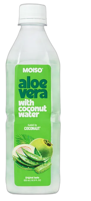 MOISO Aloe-Vera-Getränk mit Kokoswasser 500 ml